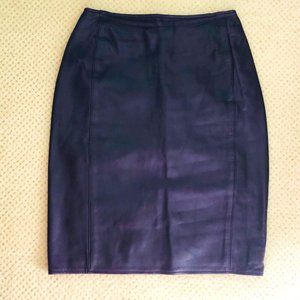 Vintage 80's Siena NY Leather Skirt